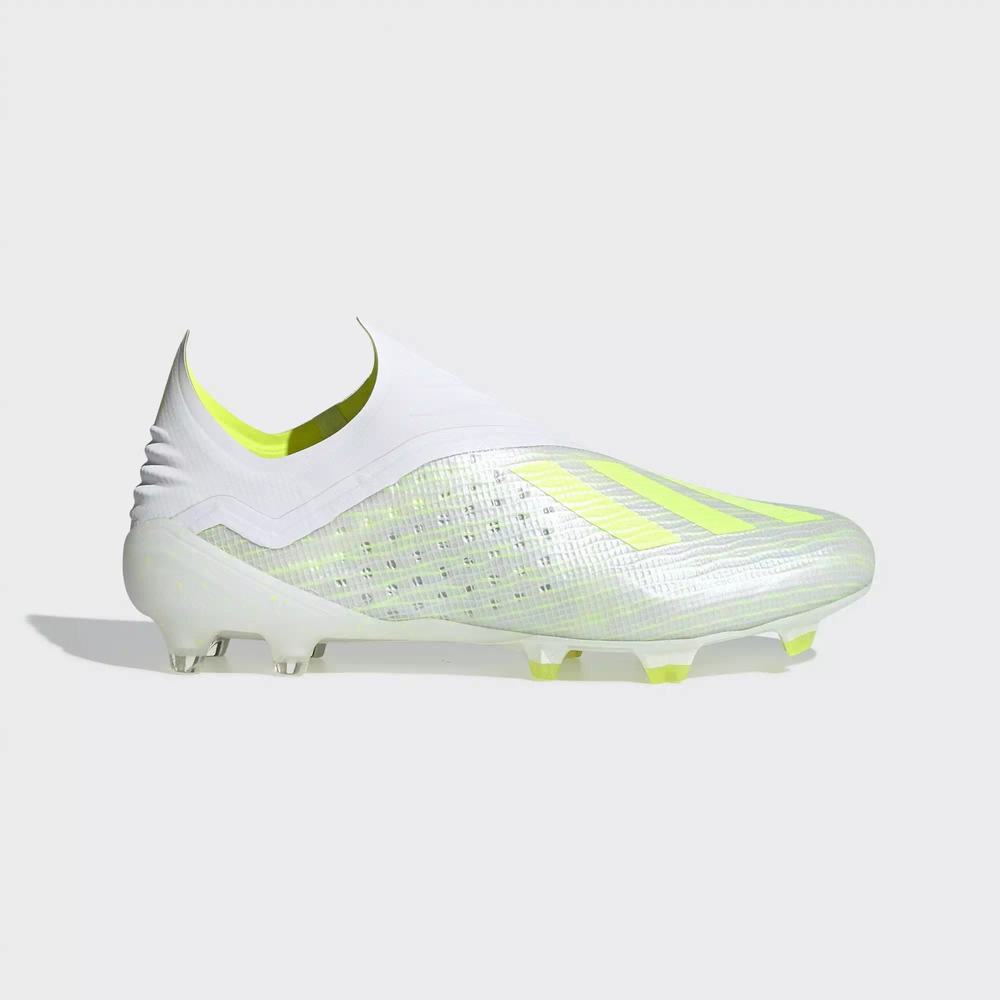 Adidas X 18+ Firm Ground Tacos de Futbol Blancos Para Hombre (MX-35841)